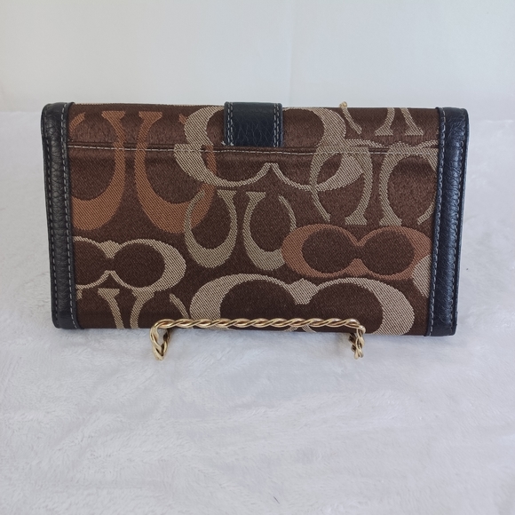 Coach Canvas Tri-fold Wallet - Picture 2 of 4